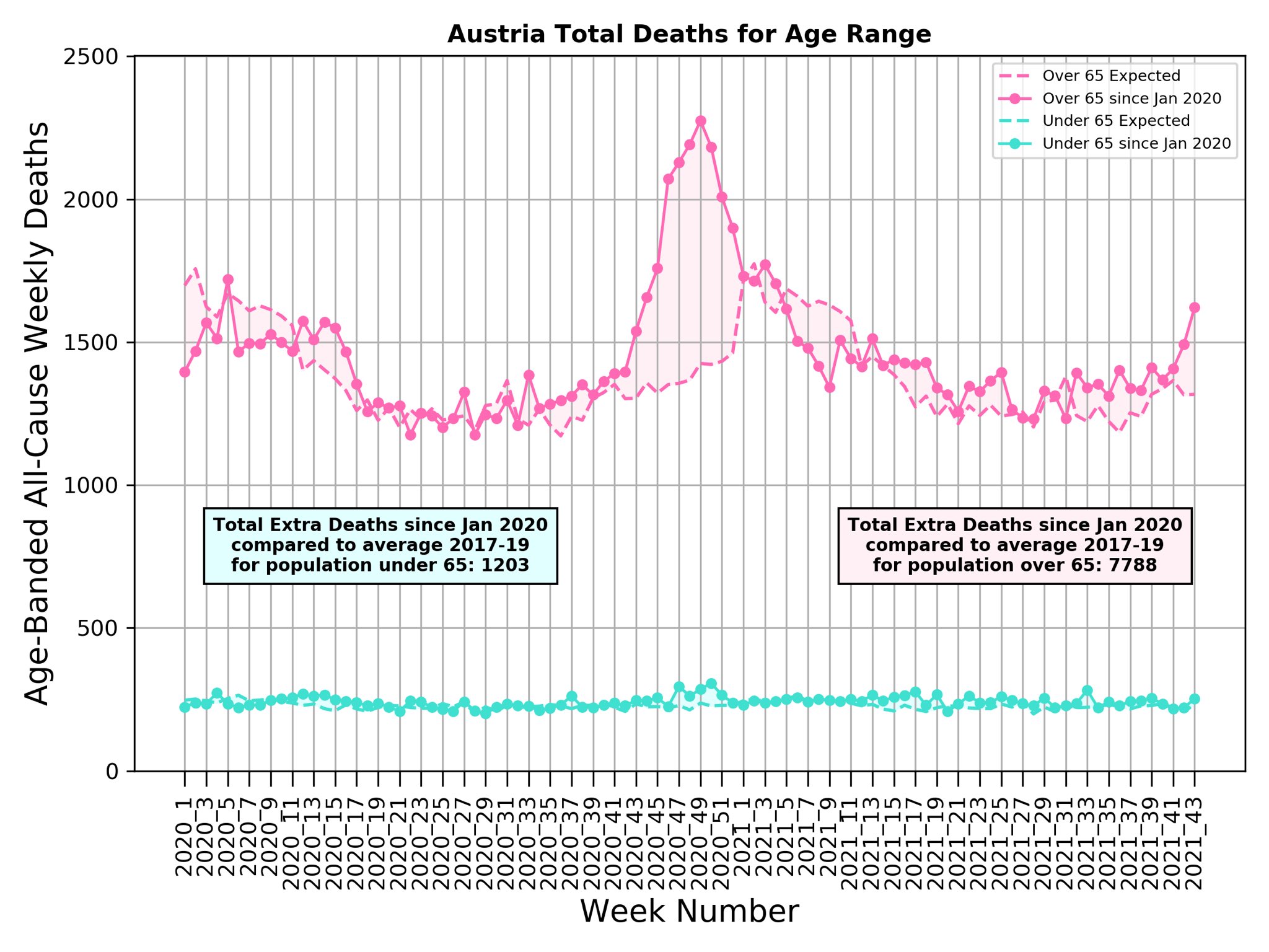 Austria Covid deaths excess 2021 by age Michael Levitt