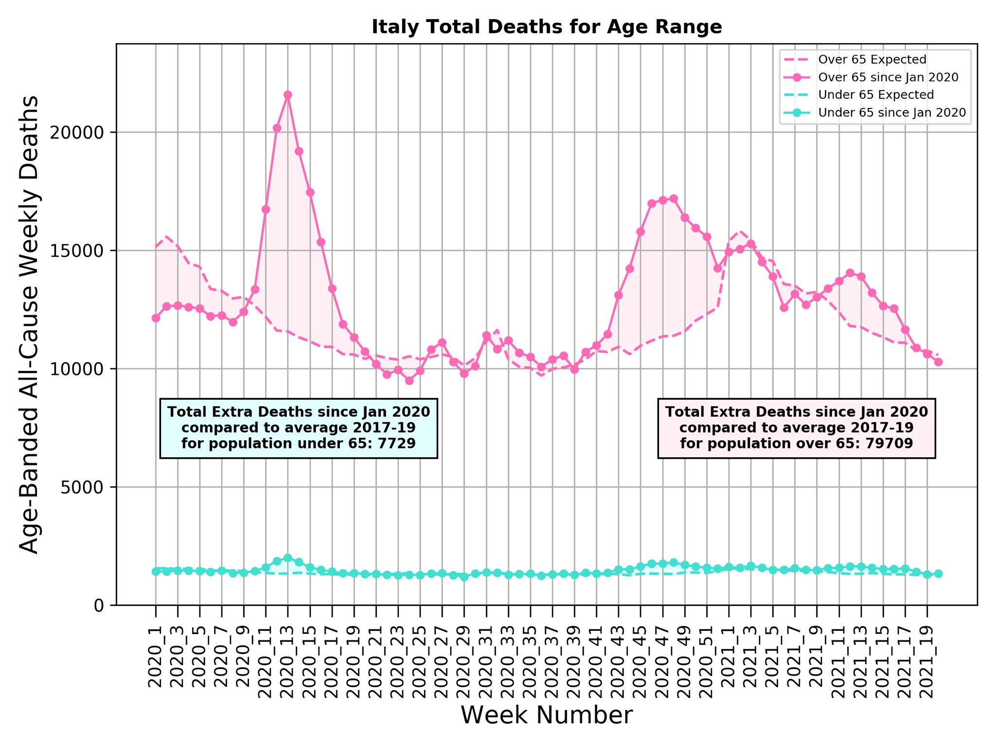 Italy Covid deaths excess 2021 by age Michael Levitt